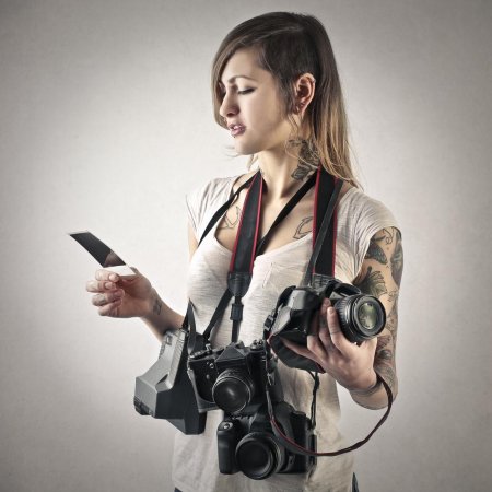 Девушка фотограф