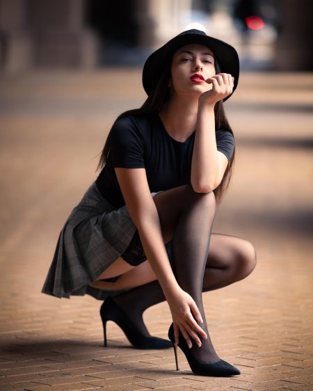 Фотосессия в чулках