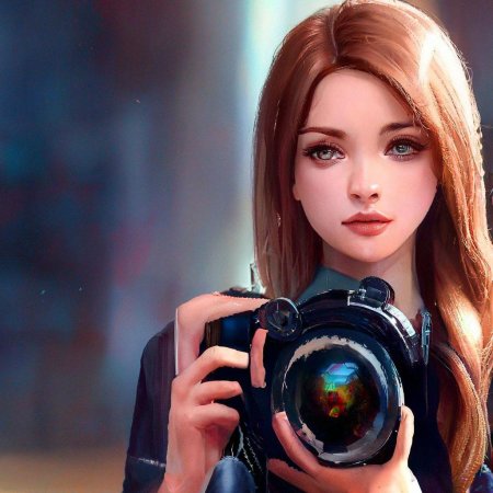 Девушка с фотоаппаратом рисунок