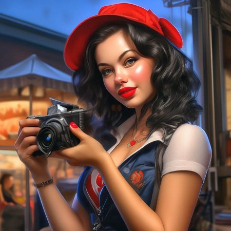 Девушка в стиле пин ап