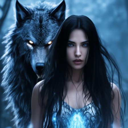 Волки в лесу