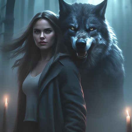 Девушка оборотень арт