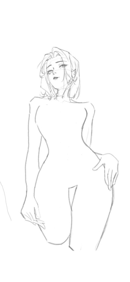 Тело девушки рисунок