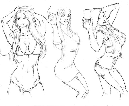 Тело девушки рисунок
