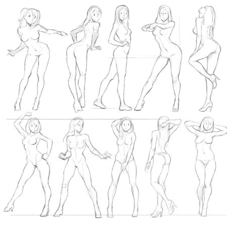 Фигура человека эскиз