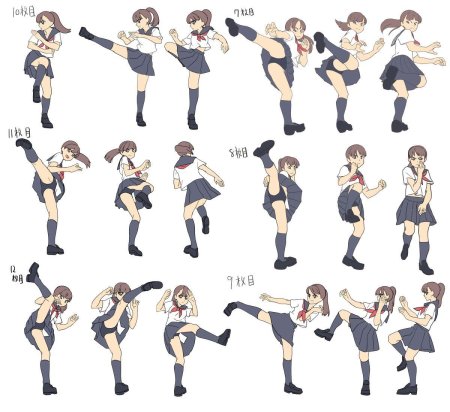 Динамичные позы