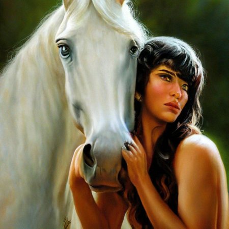 Белая лошадь