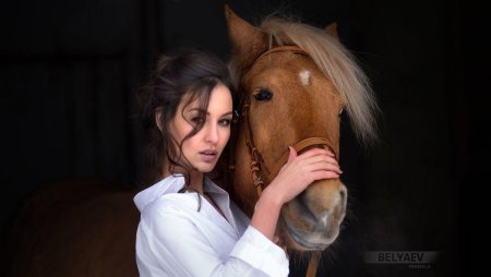 Девушка с лошадью
