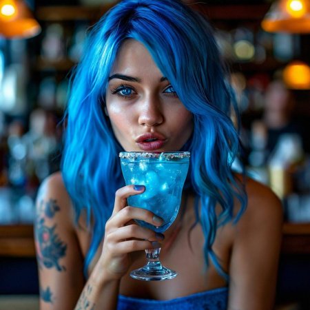 Синий коктейль