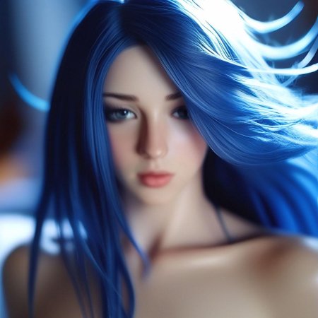 Синяя девушка