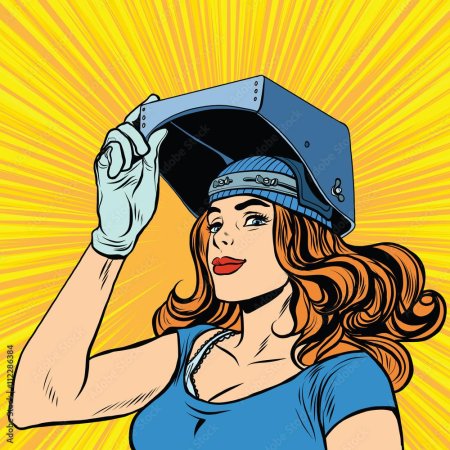 Женщина сварщик