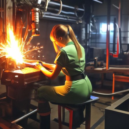 Сварщик девушка