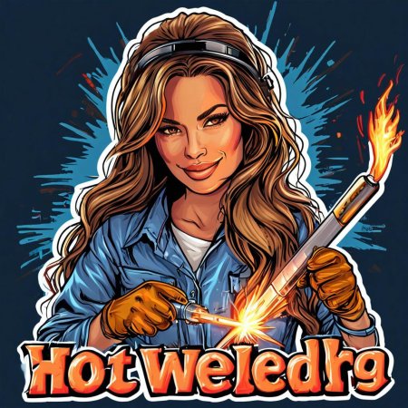 Поп арт сварщик