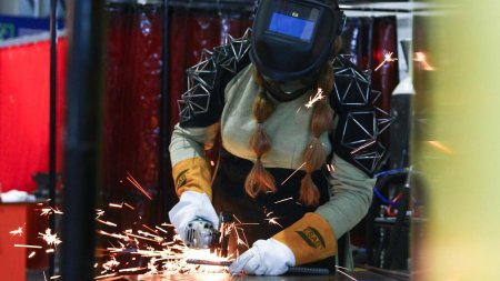 Женщина сварщик