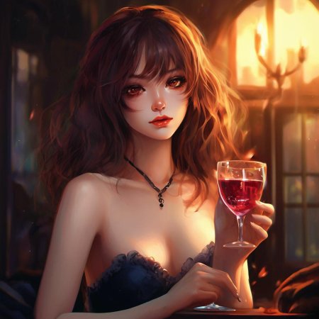 Вино девушка