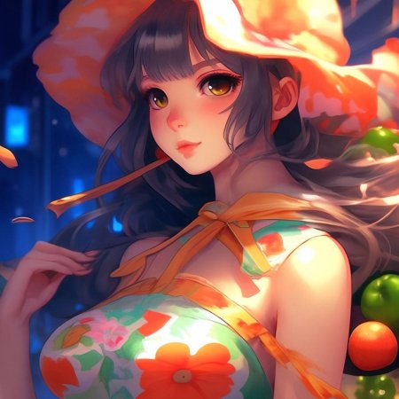 Красивая аниме девушка