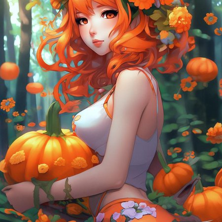 Аниме девушка рыжая