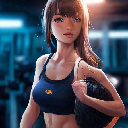 Спортивная девушка аниме