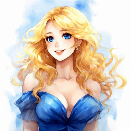 Очень красивая блондинка