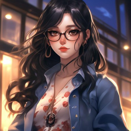 Аниме тянки в очках