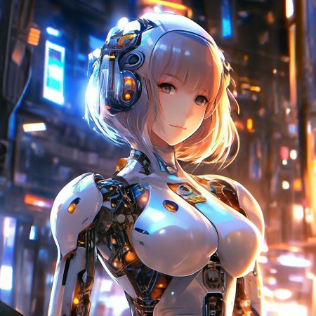 Аниме девушка киборг