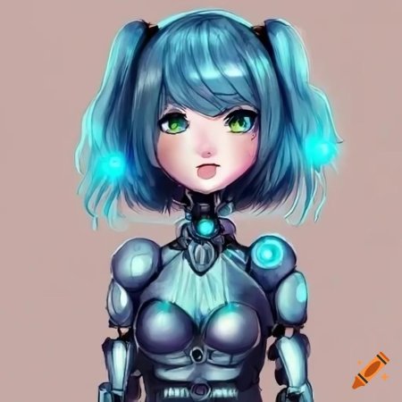 Anime robot girl