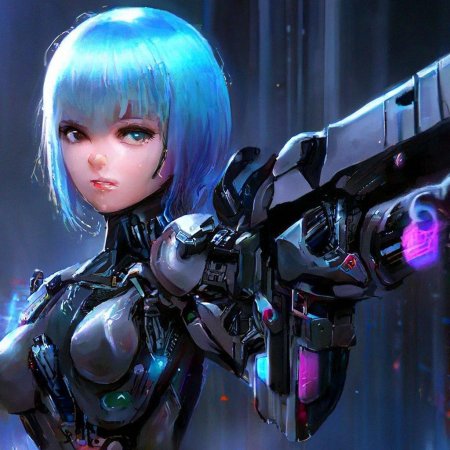 Аниме девочка робот