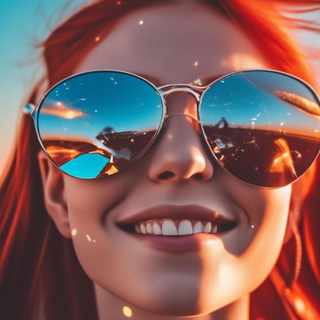 Девушка в очках рисунок