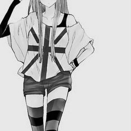 Аниме черно белое