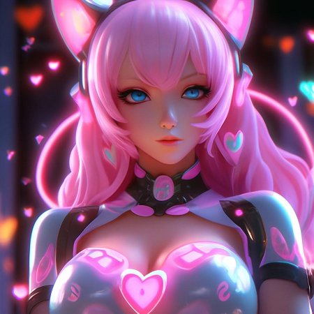 Розовая девушка