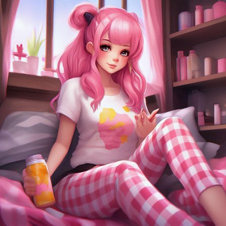 Милая аниме девочка