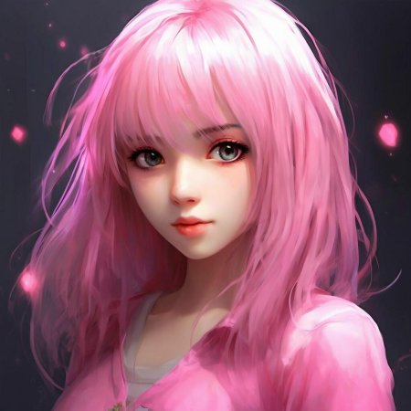 Девушки с розовыми волосами