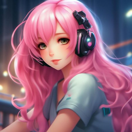 Аниме розовые волосы