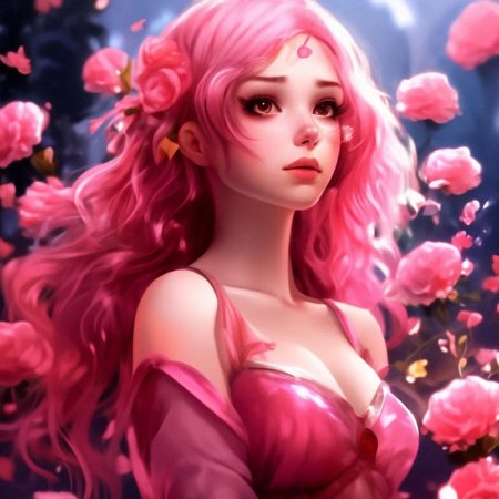 В розовом цвете