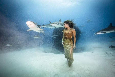 Девушка акула