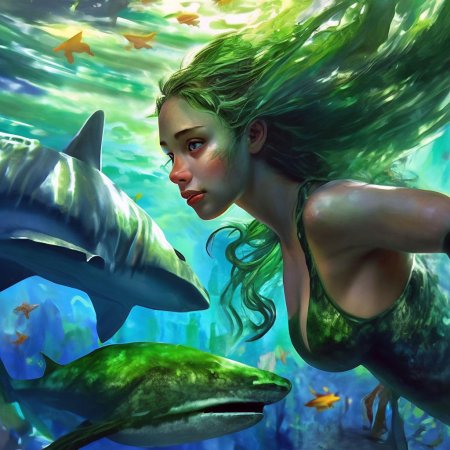 Русалка девушка