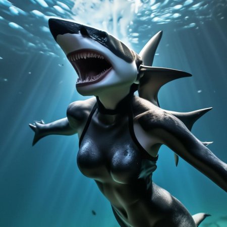 Женщина акула