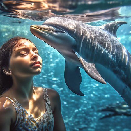 Плавать с дельфинами