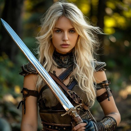 Девушка с мечами
