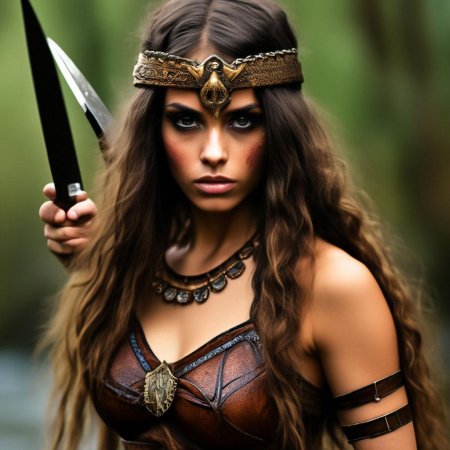 Фотосессия в стиле амазонки