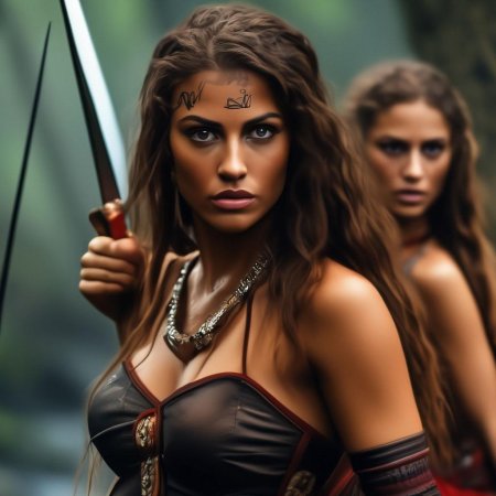 Фотосессия в стиле амазонки