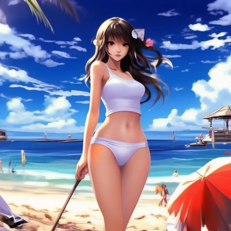 Красивые аниме девушки в купальниках