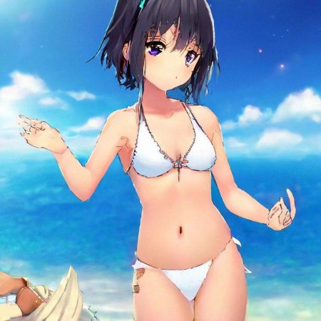 Девочка в купальнике аниме