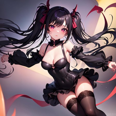 Девушка в чулках аниме