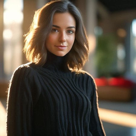 Девушка в водолазке