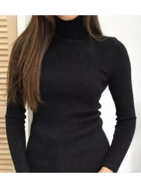 Водолазка лапша черная бершка