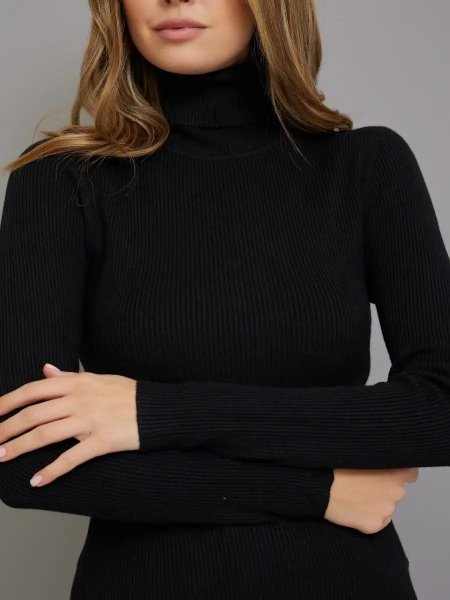 Водолазка лапша черная бершка