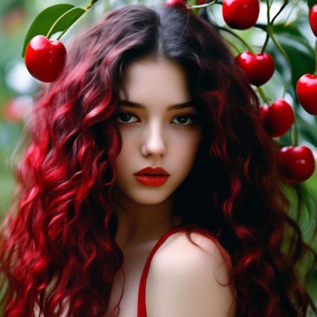 Девушка вишня