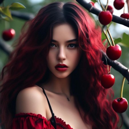 Девушка вишня