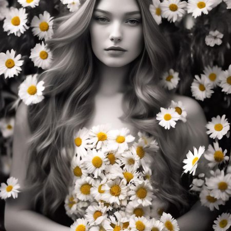 Женская одежда в ромашку